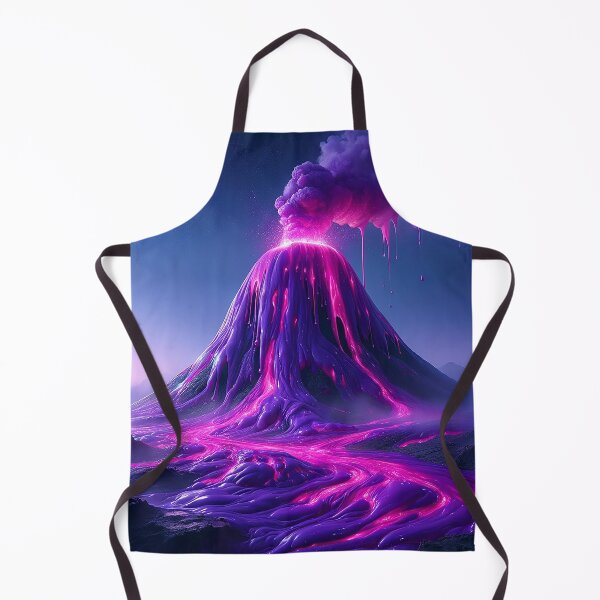 Item preview, volcano erupting with bright purple slime designed and sold by nokoryna.