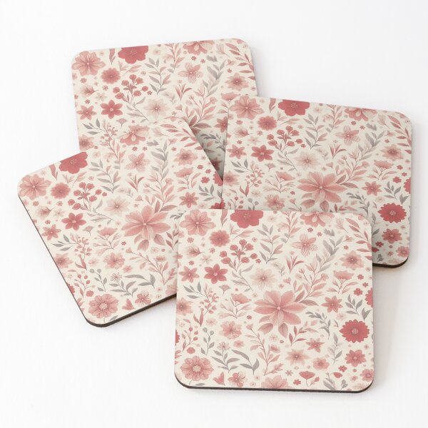 Item preview,  Petite Floral Elegance in Red Pastel Hues! designed and sold by Rui Fernandes.