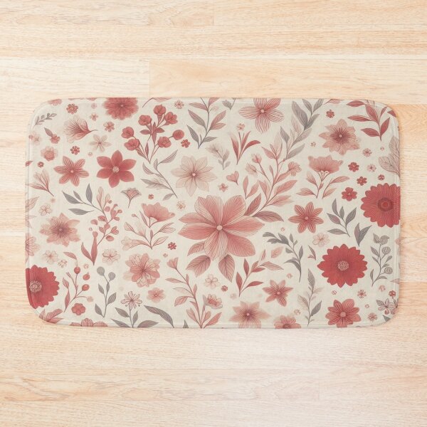 Item preview,  Petite Floral Elegance in Red Pastel Hues! designed and sold by Rui Fernandes.