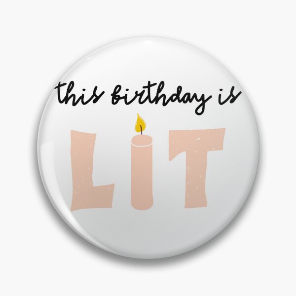 Item preview, This Birthday is Lit - Blue designed and sold by taffy-lemonade.