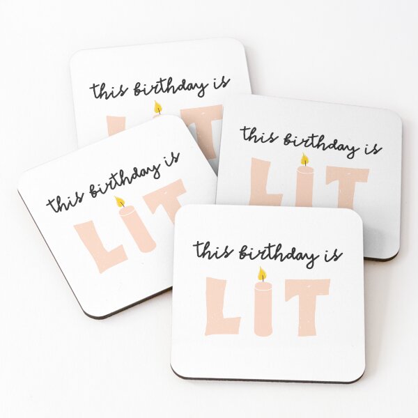 Item preview, This Birthday is Lit - Blue designed and sold by taffy-lemonade.