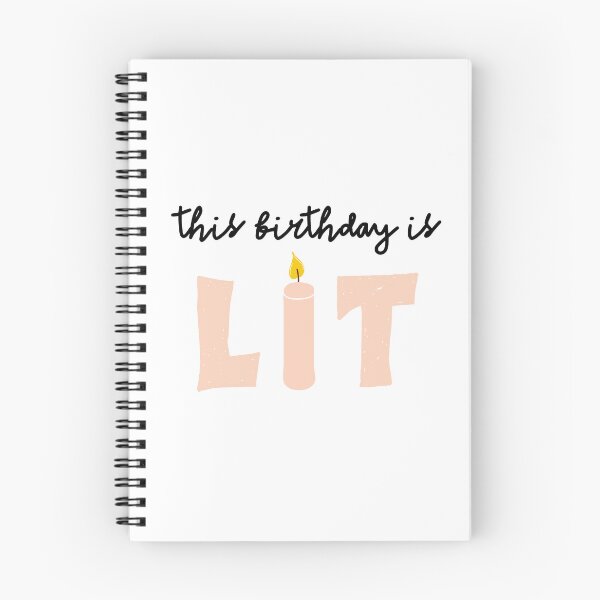 Item preview, This Birthday is Lit - Blue designed and sold by taffy-lemonade.