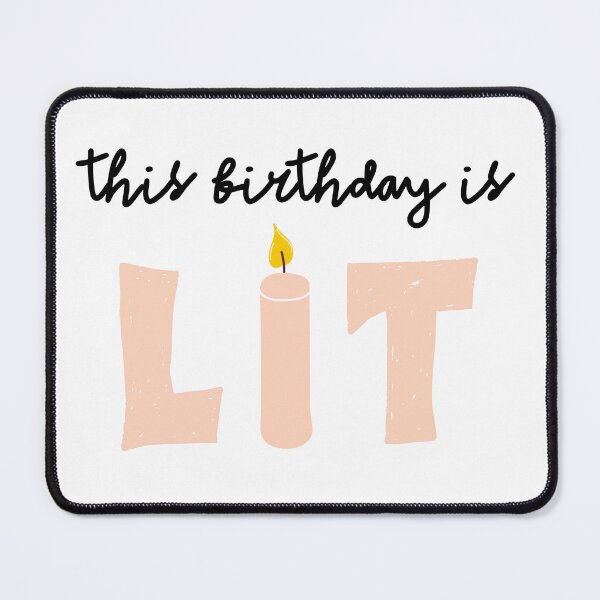 Item preview, This Birthday is Lit - Blue designed and sold by taffy-lemonade.
