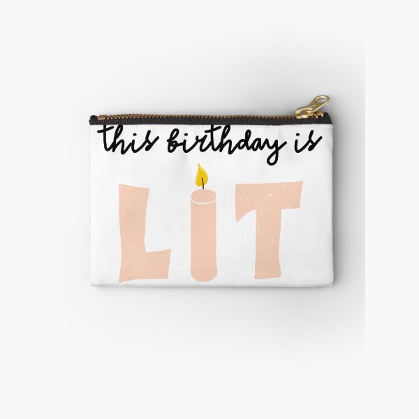 Item preview, This Birthday is Lit - Blue designed and sold by taffy-lemonade.