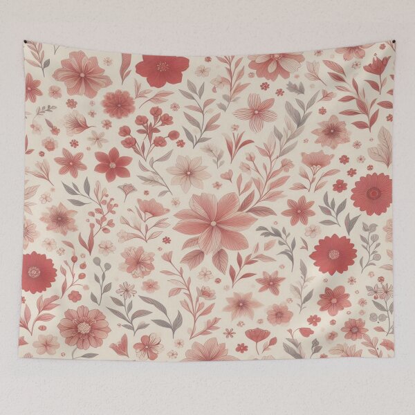 Item preview,  Petite Floral Elegance in Red Pastel Hues! designed and sold by Rui Fernandes.