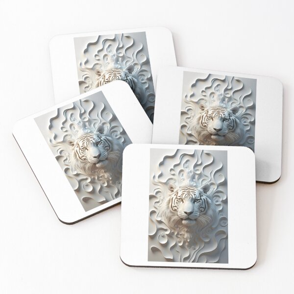 Item preview, iPhone case with white tiger, unique iPhone case design designed and sold by New Art.