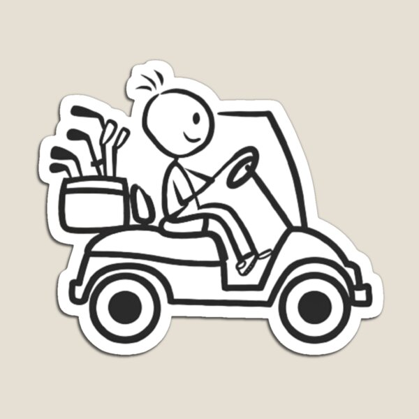 Item preview, Stick Figure Golfcart Ride designed and sold by Ktpier.