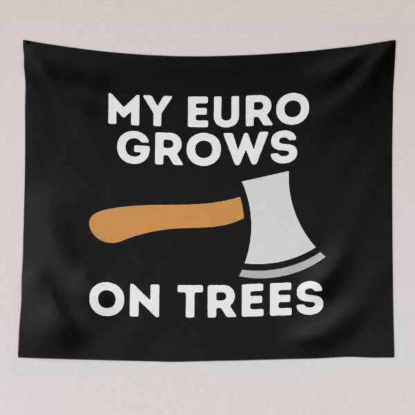 Item preview, My euro grows on trees designed and sold by Vilemo.