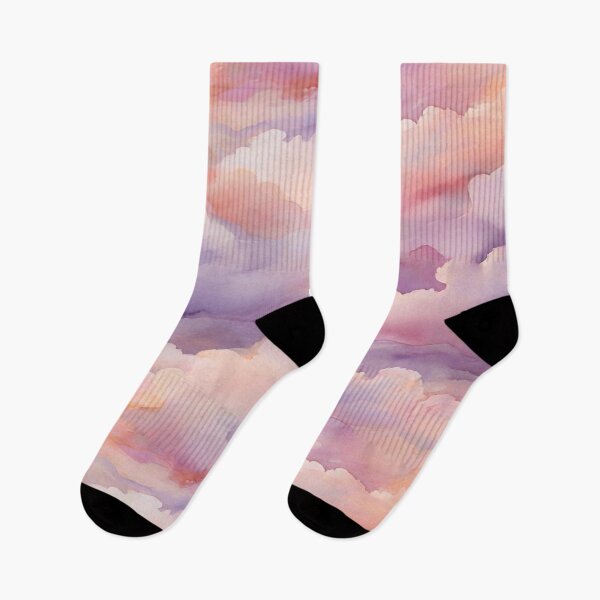 Item preview, dreamy watercolor background with pastel hues reminiscent of a sunrise. designed and sold by brokenpones.