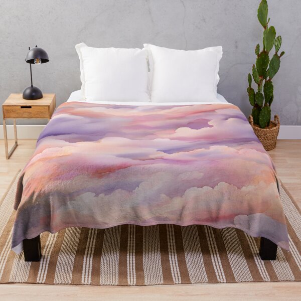 Item preview, dreamy watercolor background with pastel hues reminiscent of a sunrise. designed and sold by brokenpones.