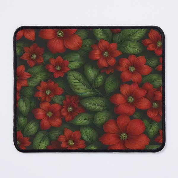Item preview, Red and Green Floral Harmony - A Blossom of Elegance! designed and sold by Rui Fernandes.