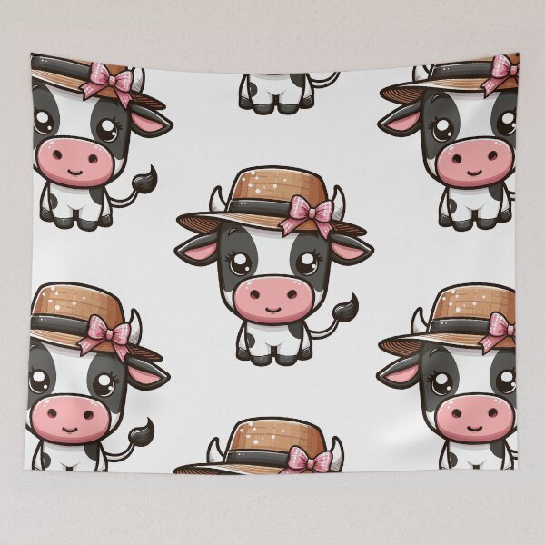 Item preview, Cool Cow in Hat designed and sold by ArtfulWeave.