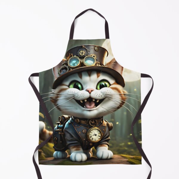 Item preview, Happy little steampunk cat designed and sold by LilithsDesires.