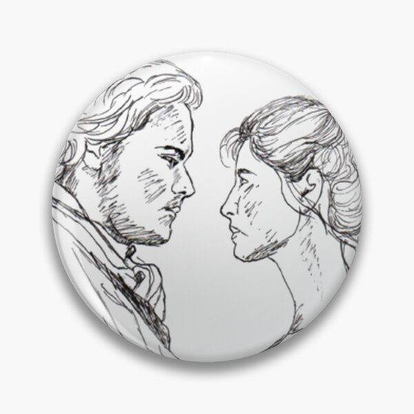 Item preview, Outlander | Claire and Jamie Fraser | Jamie Fraser Quote | Cute Indian Ink outlander Art | Sassenach designed and sold by drawingmary.