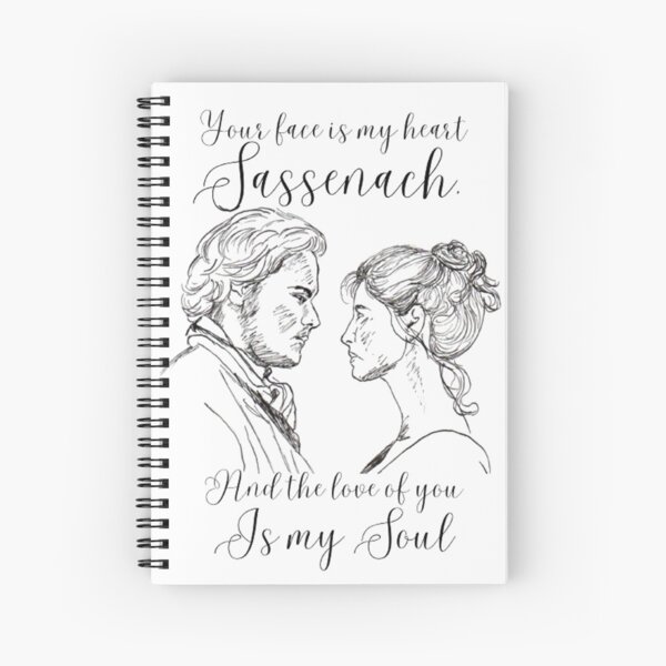 Item preview, Étranger | Claire et Jamie Fraser | Citation de Jamie Fraser | Mignon étranger à l’encre de Chine Art | Sassenach designed and sold by drawingmary.