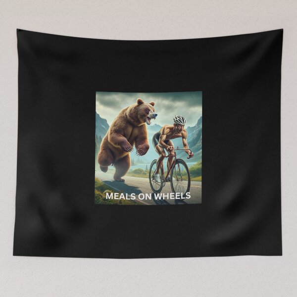 Item preview, "Wild Pursuit: Meals on Wheels Edition" - A Cyclist's Thrilling Adventure designed and sold by Triathlongram.