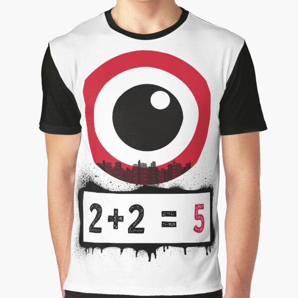 Item preview, " 2+2=5" and the constant watchful eye of authority "George Orwell 1984 inspired Design designed and sold by HEMRO.