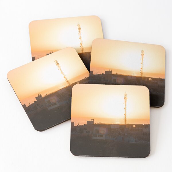Item preview, Sunset and transmission tower designed and sold by rhosbahu.