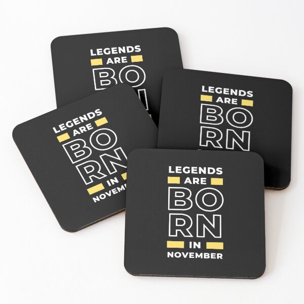 Item preview, legends are born in November Design for awesome People designed and sold by SlickCity.