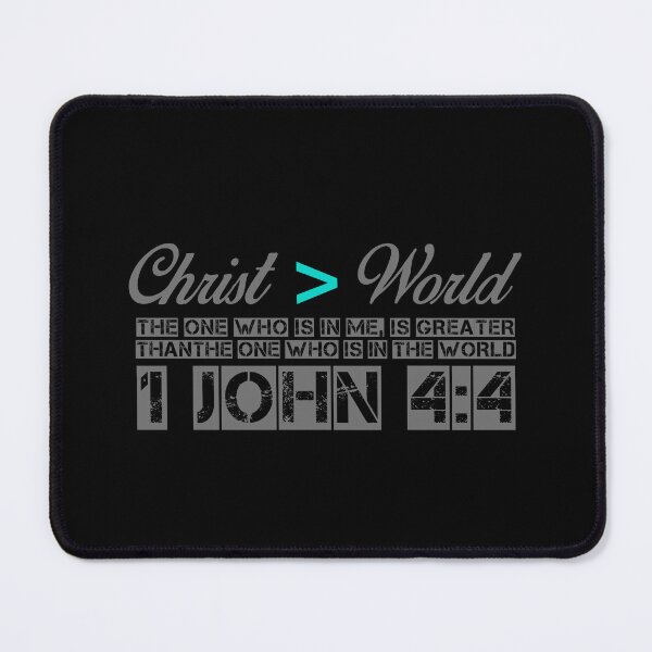 Item preview, Christian; 1 john 4:4 Christ greater than the world designed and sold by denissmartin2020 ..