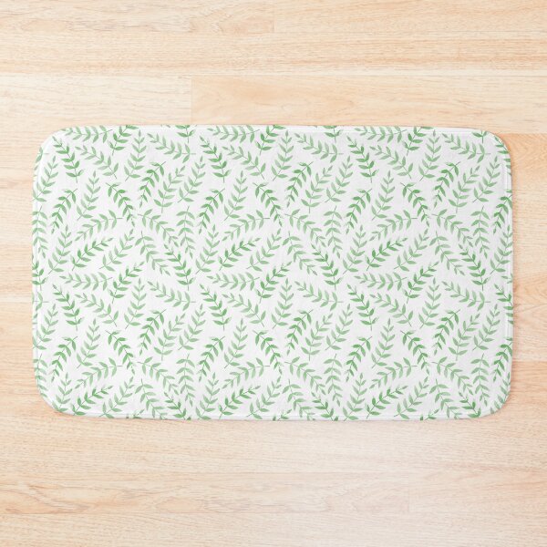 Item preview, Green leaf pattern designed and sold by Courtney Croxall.