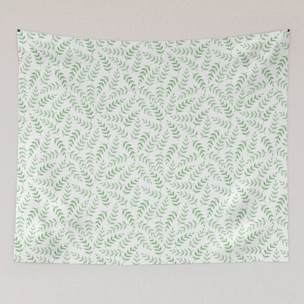 Item preview, Green leaf pattern designed and sold by Courtney Croxall.