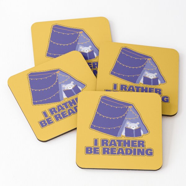 Item preview, I Rather Be Reading Blue Book designed and sold by RedRubi.