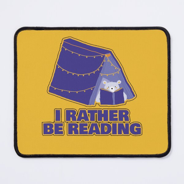 Item preview, I Rather Be Reading Blue Book designed and sold by RedRubi.