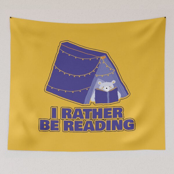 Item preview, I Rather Be Reading Blue Book designed and sold by RedRubi.