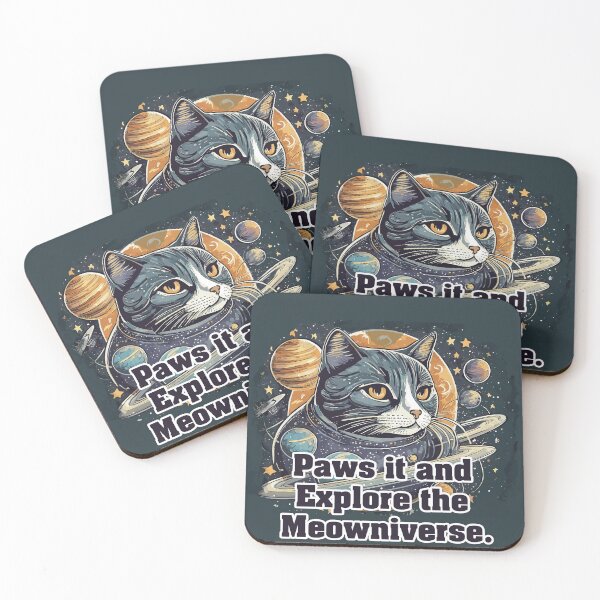 Item preview, Paws it and Explore the Meowniverse - Cute Cat in Space Design designed and sold by diegomenjivar92.