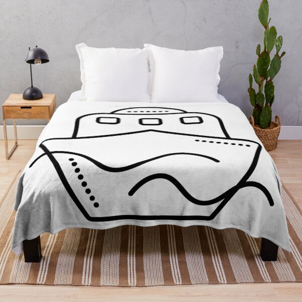 Item preview, Single ship black line illustration designed and sold by OM-lova.