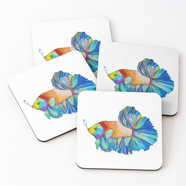 Item preview, The Alpha Betta Fish in Blue designed and sold by Brooke Connor.