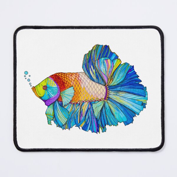Item preview, The Alpha Betta Fish in Blue designed and sold by Brooke Connor.