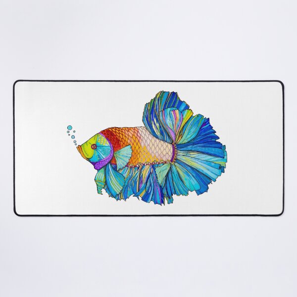 Item preview, The Alpha Betta Fish in Blue designed and sold by Brooke Connor.