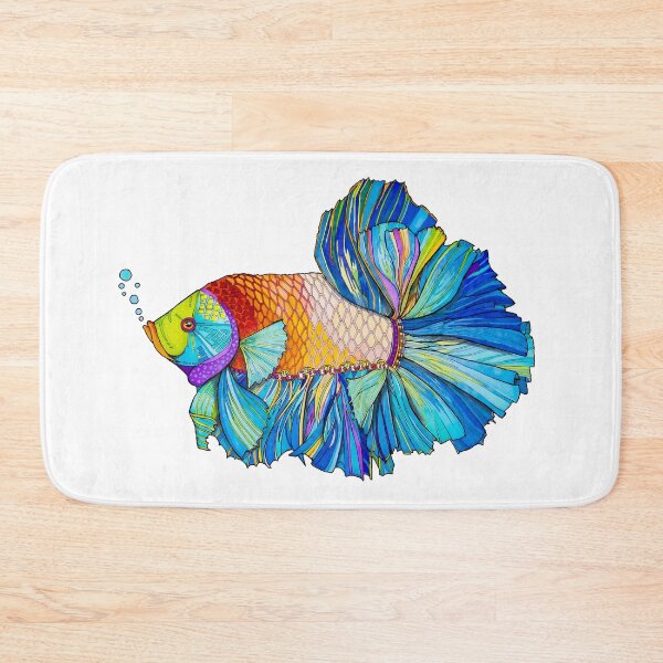Item preview, The Alpha Betta Fish in Blue designed and sold by Brooke Connor.