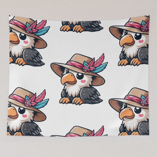 Item preview, Cool Condor in Hat designed and sold by ArtfulWeave.