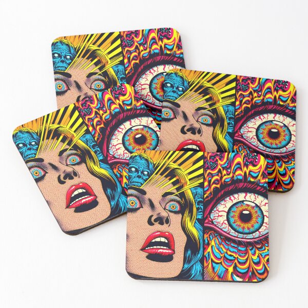 Item preview, Trippy Psychedelic Zombie Vision Of Oblivion designed and sold by AIPixelMaster.