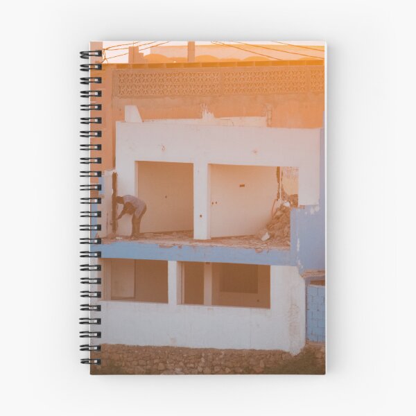 Item preview, Evening atmosphere on the construction site designed and sold by rhosbahu.