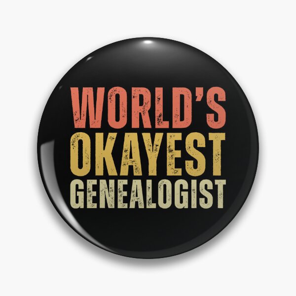 Item preview, Retro World's Okayest Genealogist designed and sold by kamrankhan.