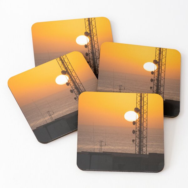 Item preview, Sunset behind the radio mast designed and sold by rhosbahu.
