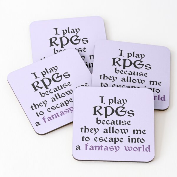 Item preview, I play RPG's because fantasy world designed and sold by Blueberry Shake.