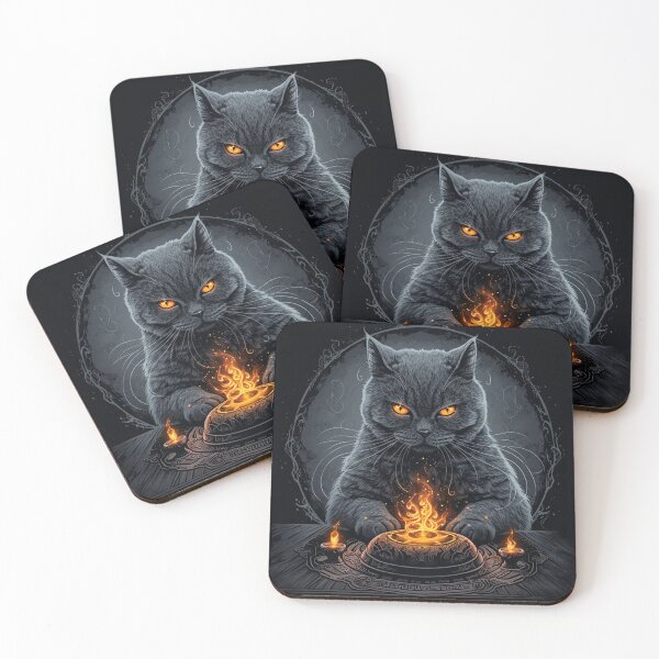 Item preview, Ritualistic British Blue Cat  designed and sold by Nocturne  Paws.