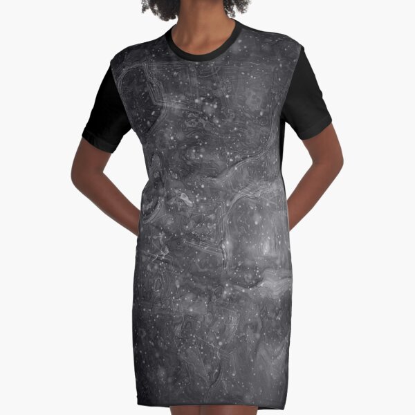 The Atlas of Dreams - Plate 37 (b&w) Graphic T-Shirt Dress