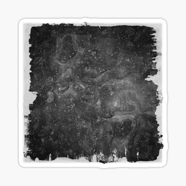 The Atlas of Dreams - Plate 37 (b&w) Glossy Sticker