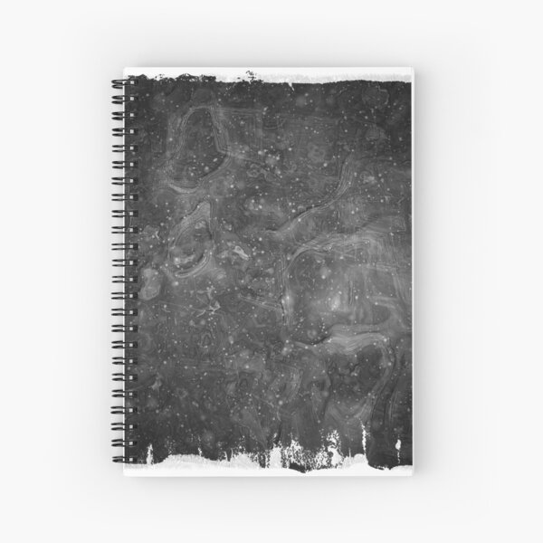 The Atlas of Dreams - Plate 37 (b&w) Spiral Notebook