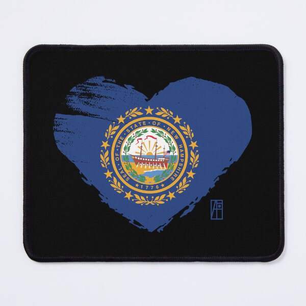 Item preview, U.S. state - I Love New Hampshire - New Hampshire flag designed and sold by ArtProjectShop.