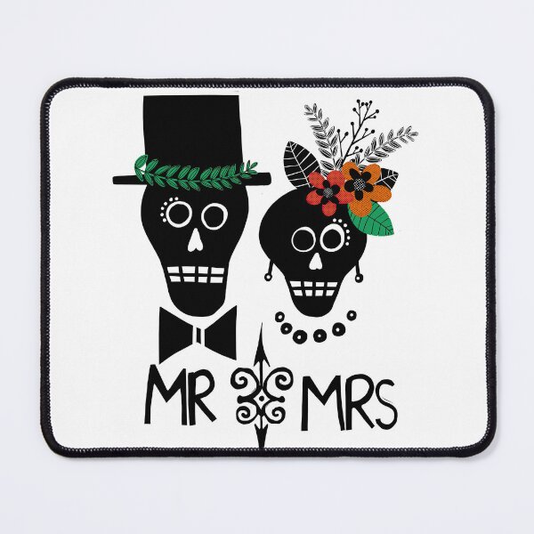 Item preview, Mr and Mrs Wedding Skulls designed and sold by Sheree Burlington.