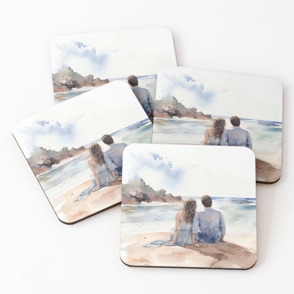 Item preview, Romantic Couple on the Beach designed and sold by boomtin99.