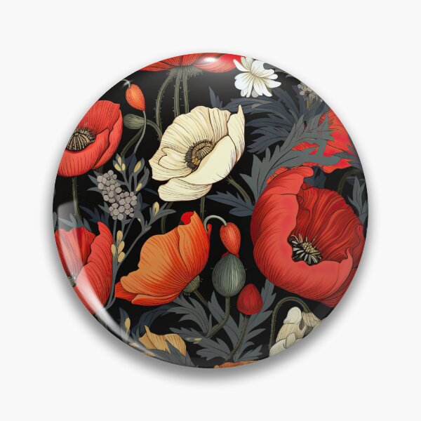 Item preview, Poppy Field Repeating Pattern designed and sold by arabicdesigns.