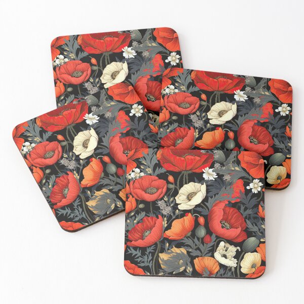 Item preview, Poppy Field Repeating Pattern designed and sold by arabicdesigns.